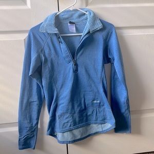 Patagonia Blue 1/4 Zip Flash Pullover